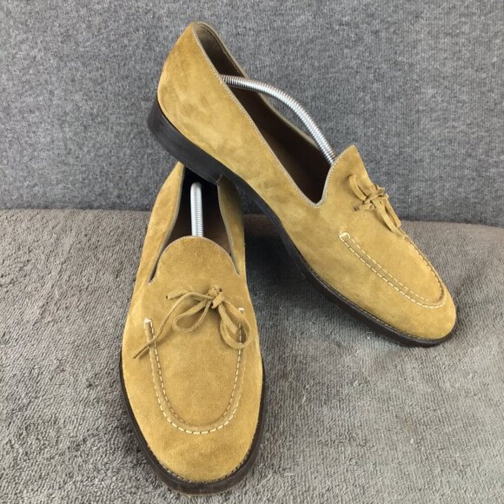 VTG Founders Made in Italy Men's‎ String Loafers Sz 13 Camel